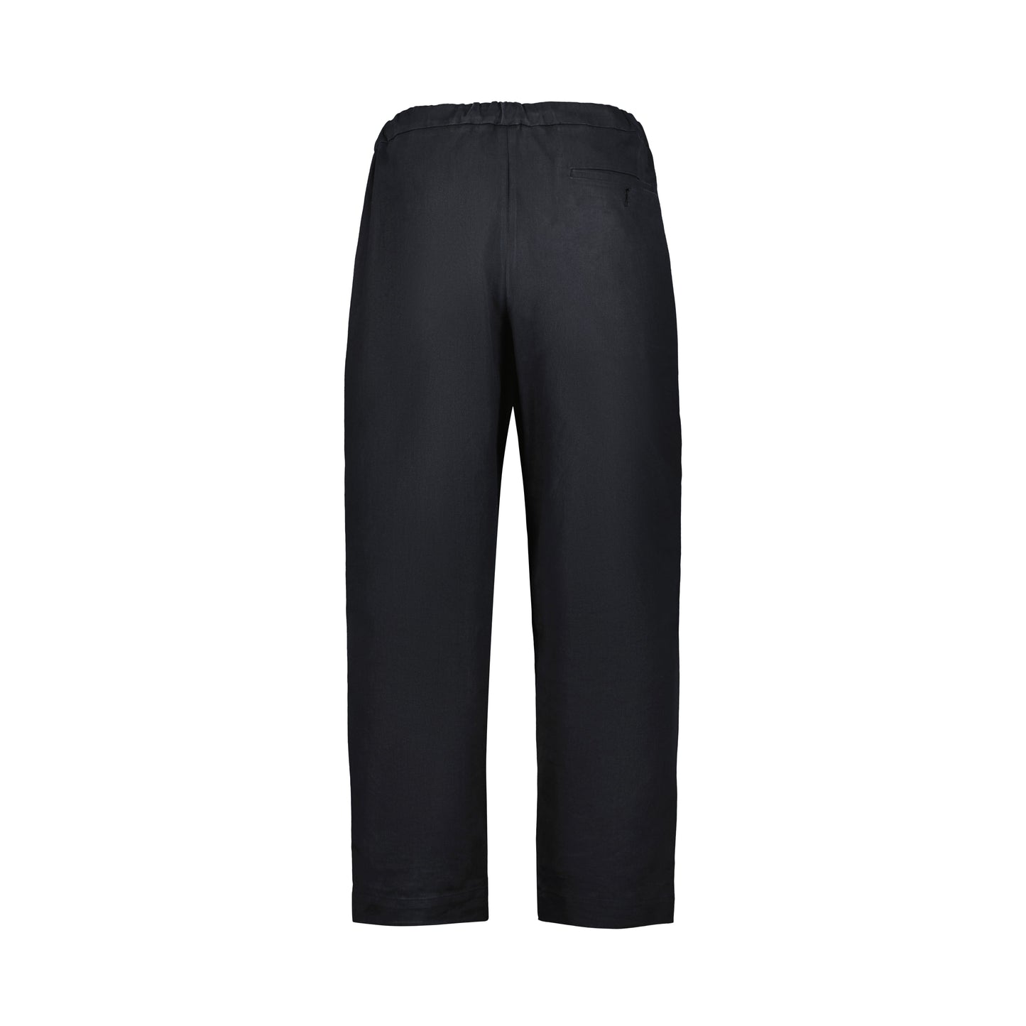 Ed Unlined Heavy Cotton Drawstring Trousers Black