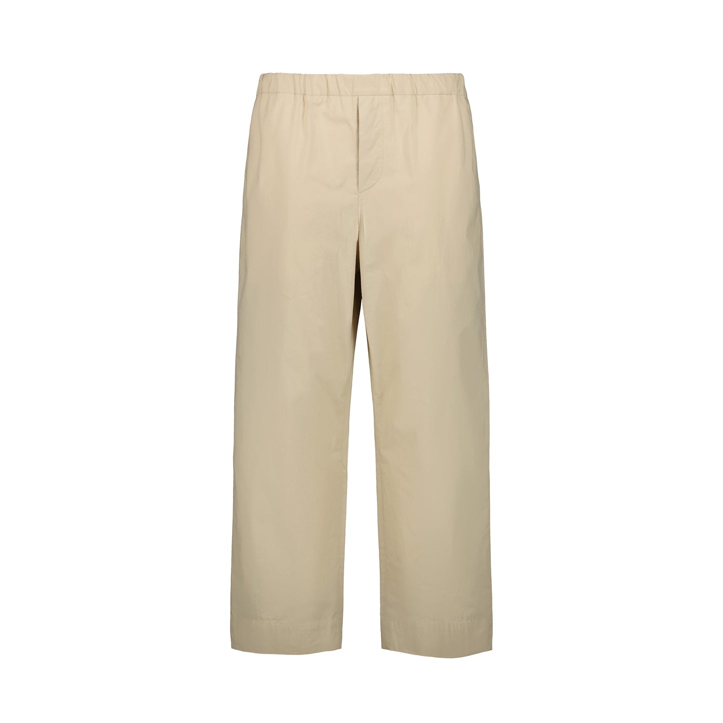 Ed Unlined Cotton Drawstring Trousers Beige