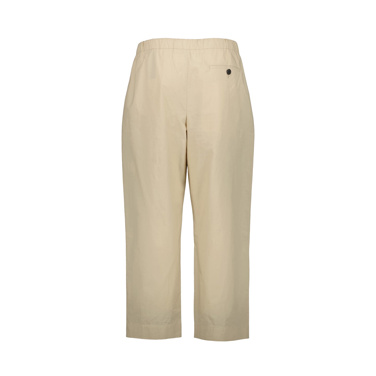 Ed Unlined Cotton Drawstring Trousers Beige