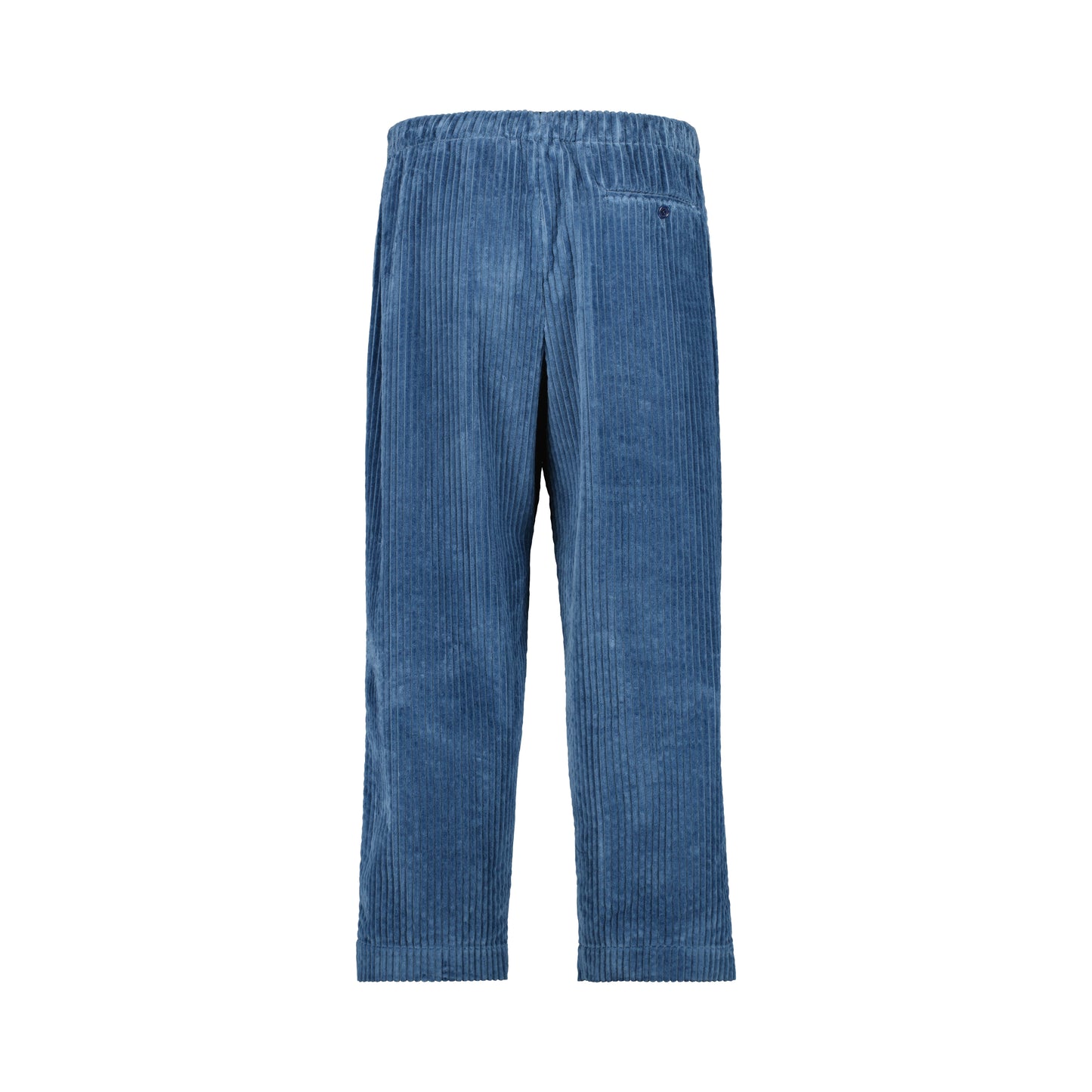 Ed Unlined Exaggerated Cotton Corduroy Drawstring Trousers Airforce Blue