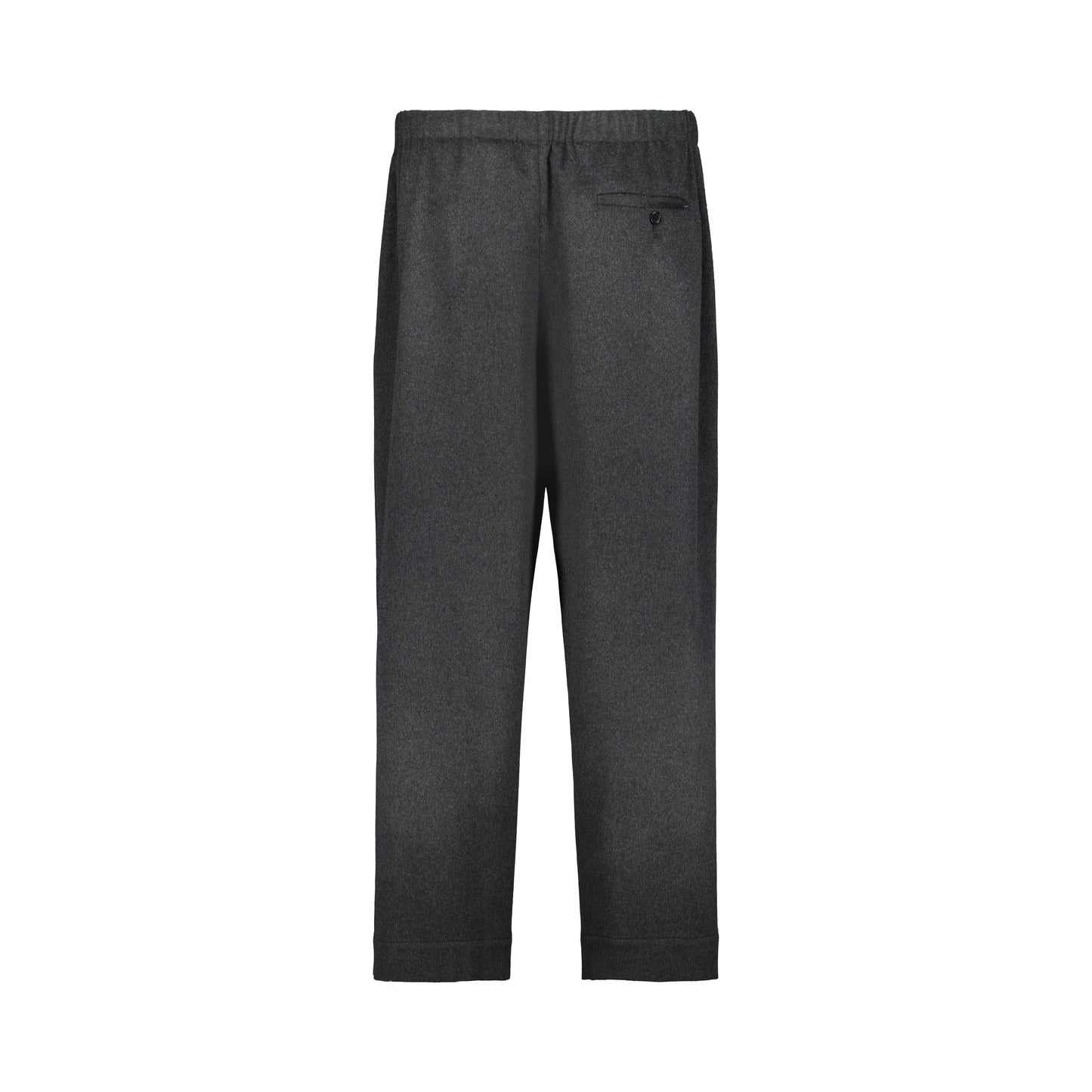 Ed Unlined Cashmere Drawstring Trousers Dark Charcoal Melange