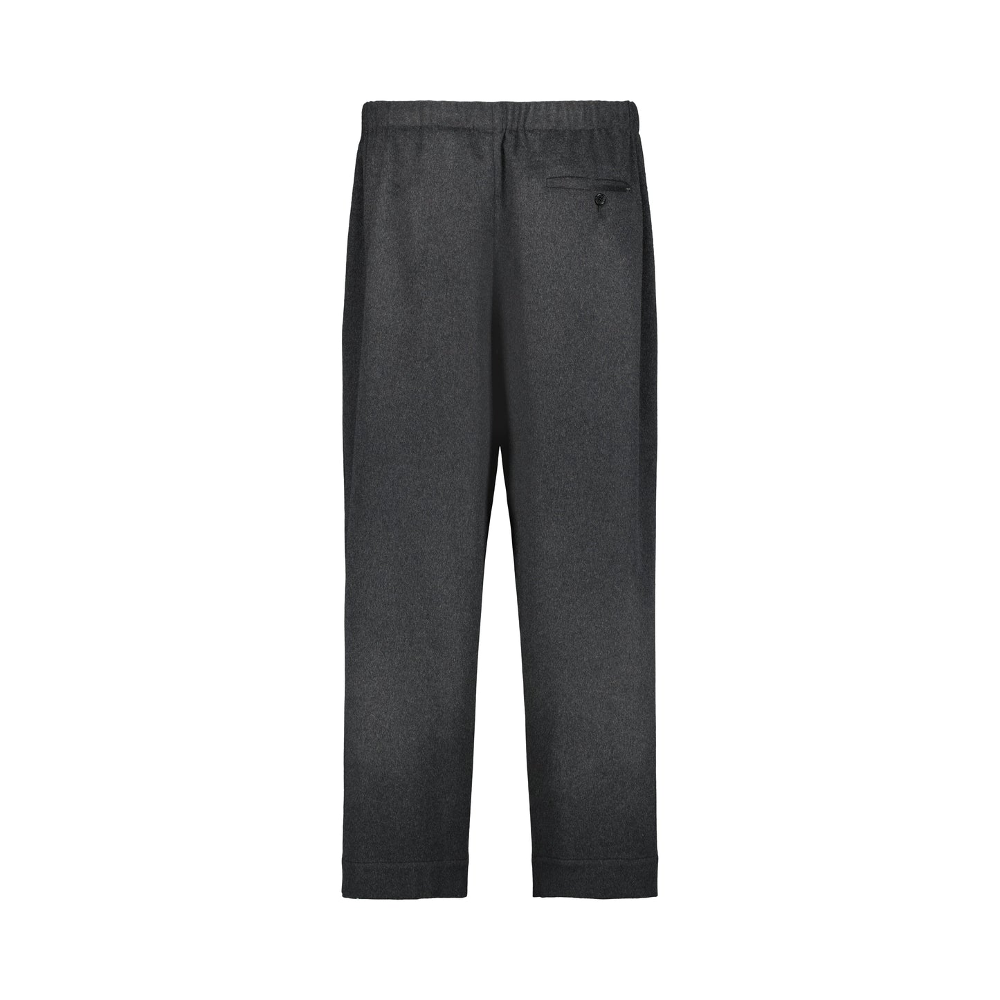Ed Unlined Cashmere Drawstring Trousers Dark Charcoal Melange