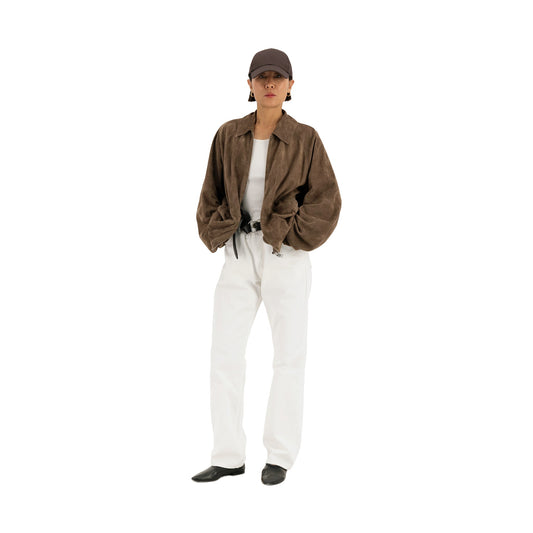 Alain Unlined Lamb Suede Blouson Mink