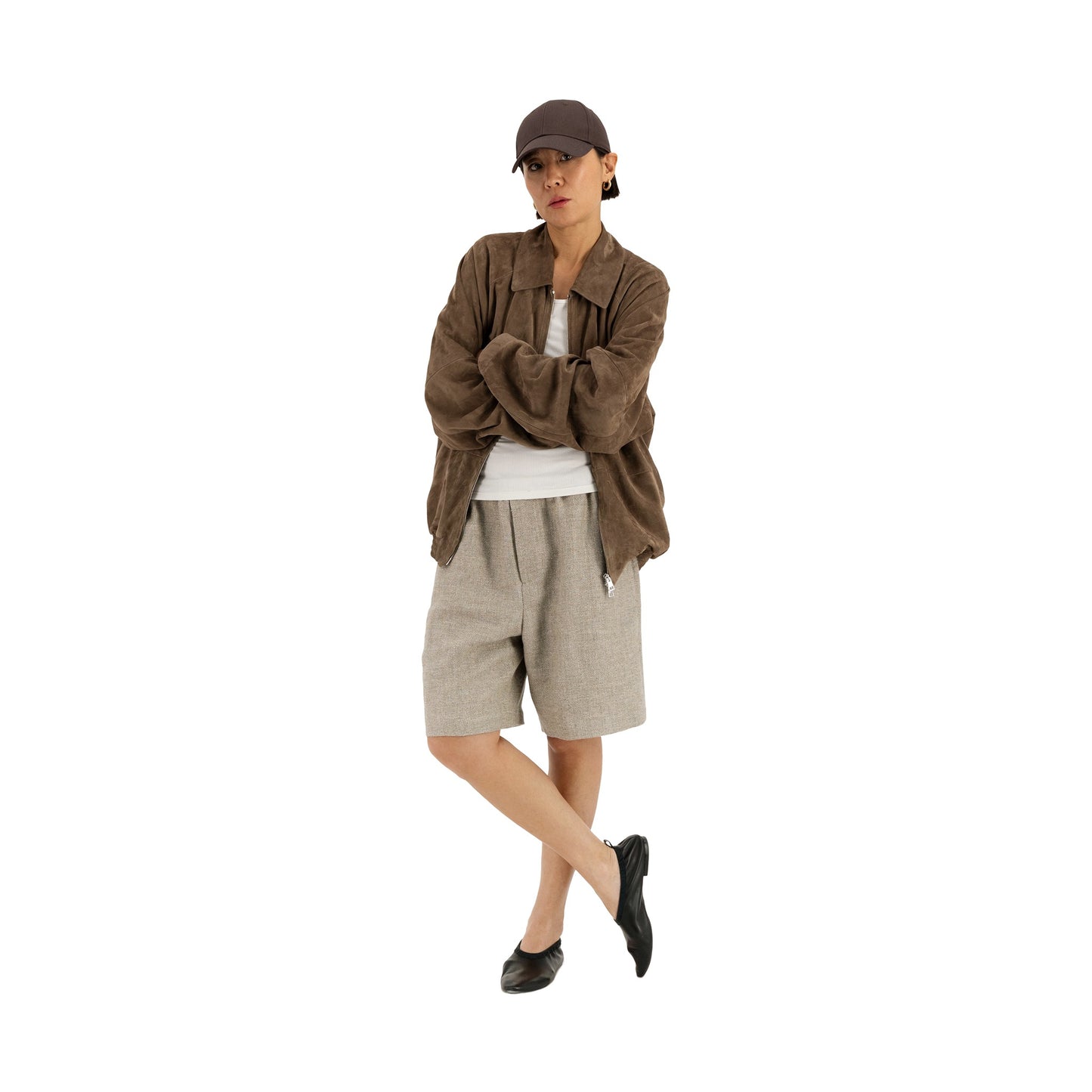 Alain Unlined Lamb Suede Blouson Mink