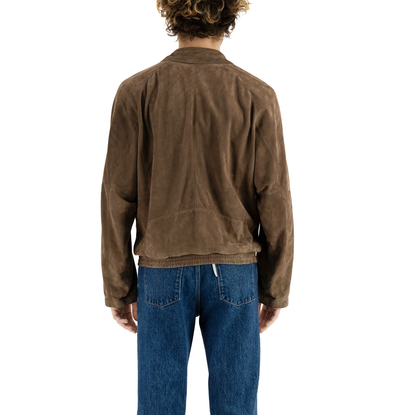 Alain Unlined Lamb Suede Blouson Mink