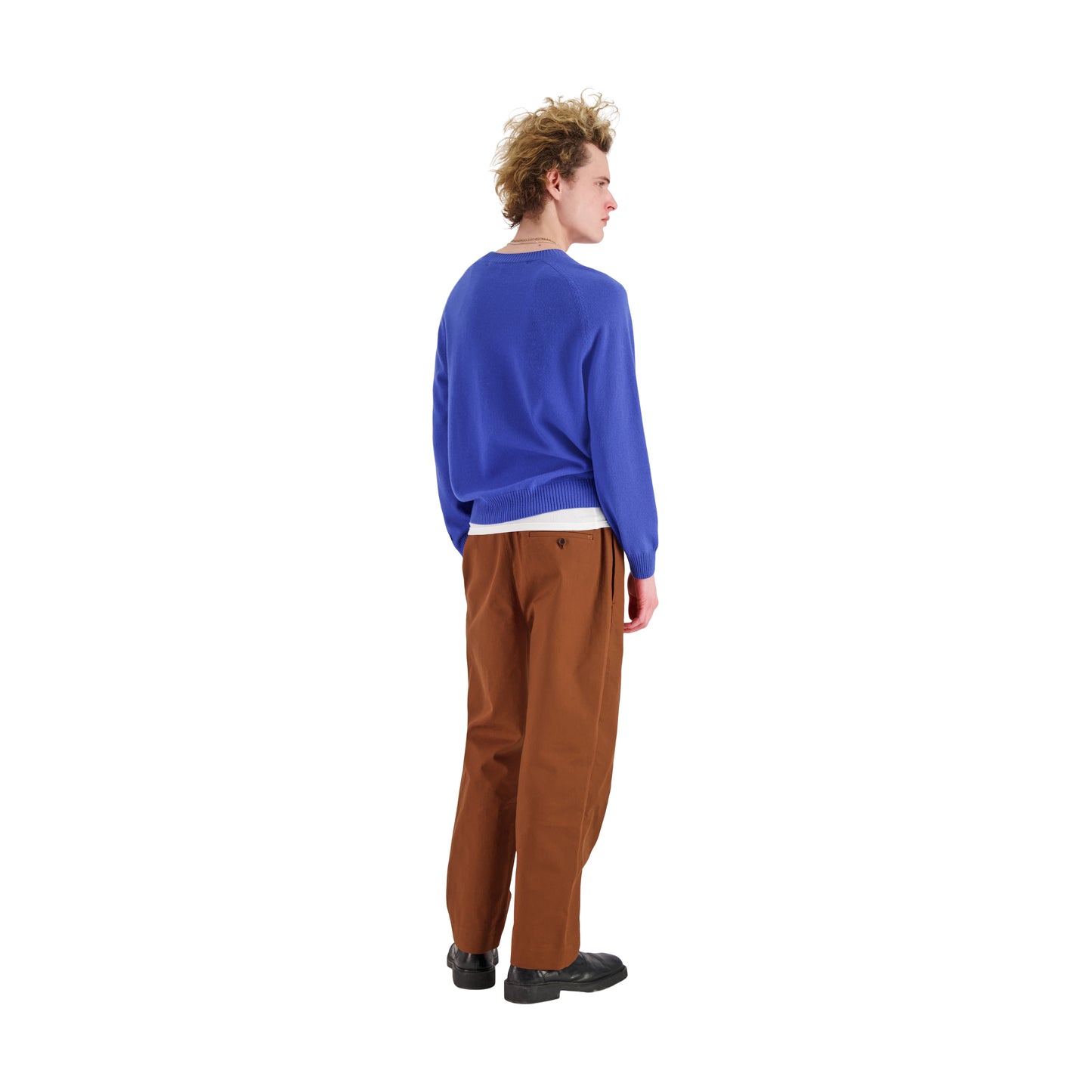 Jack Crew Neck Cashmere Sweater Meta Blue