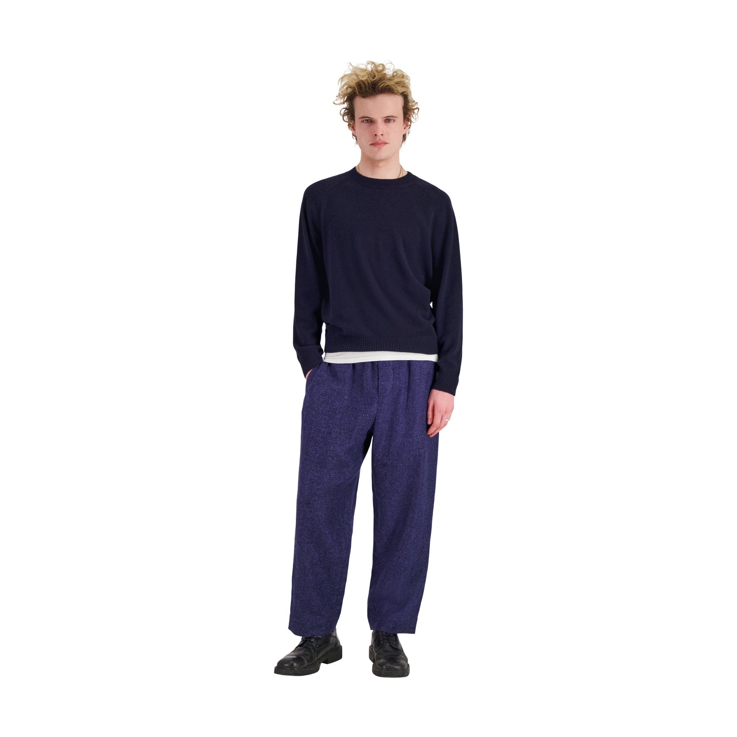 Jack Crew Neck Cashmere Sweater Midnight Blue