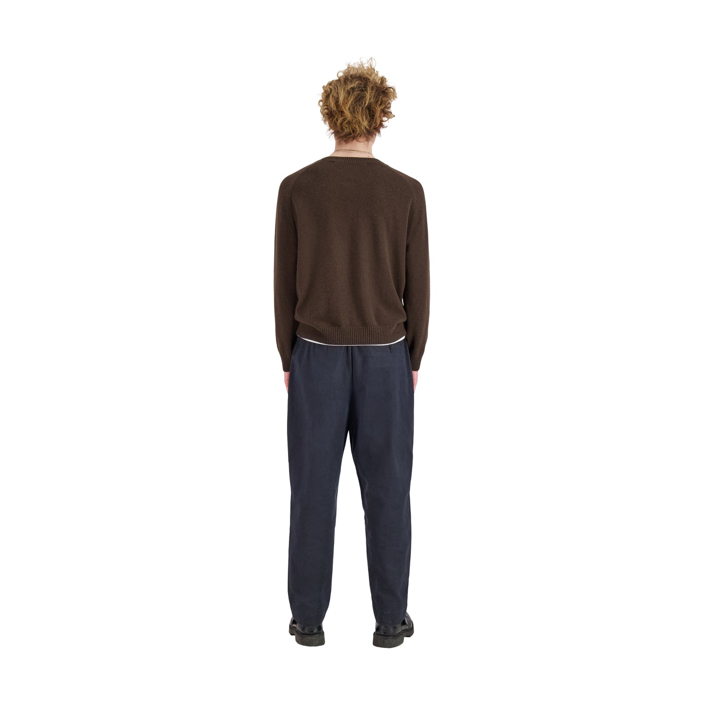 Jack Crew Neck Cashmere Sweater Dark Chocolate Brown