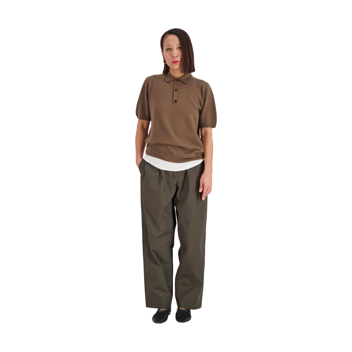 Joel Felted Cashmere Polo Mink