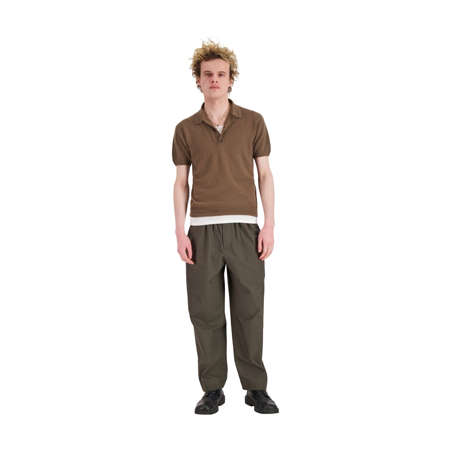 Joel Felted Cashmere Polo Mink