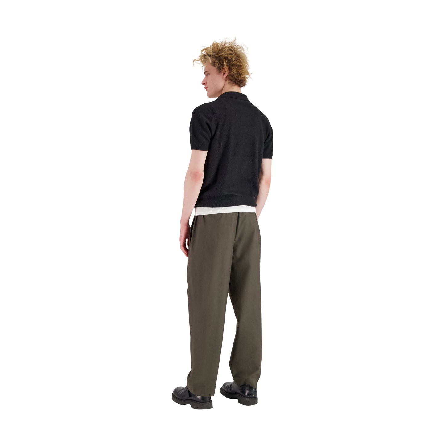 Joel Felted Cashmere Polo Black
