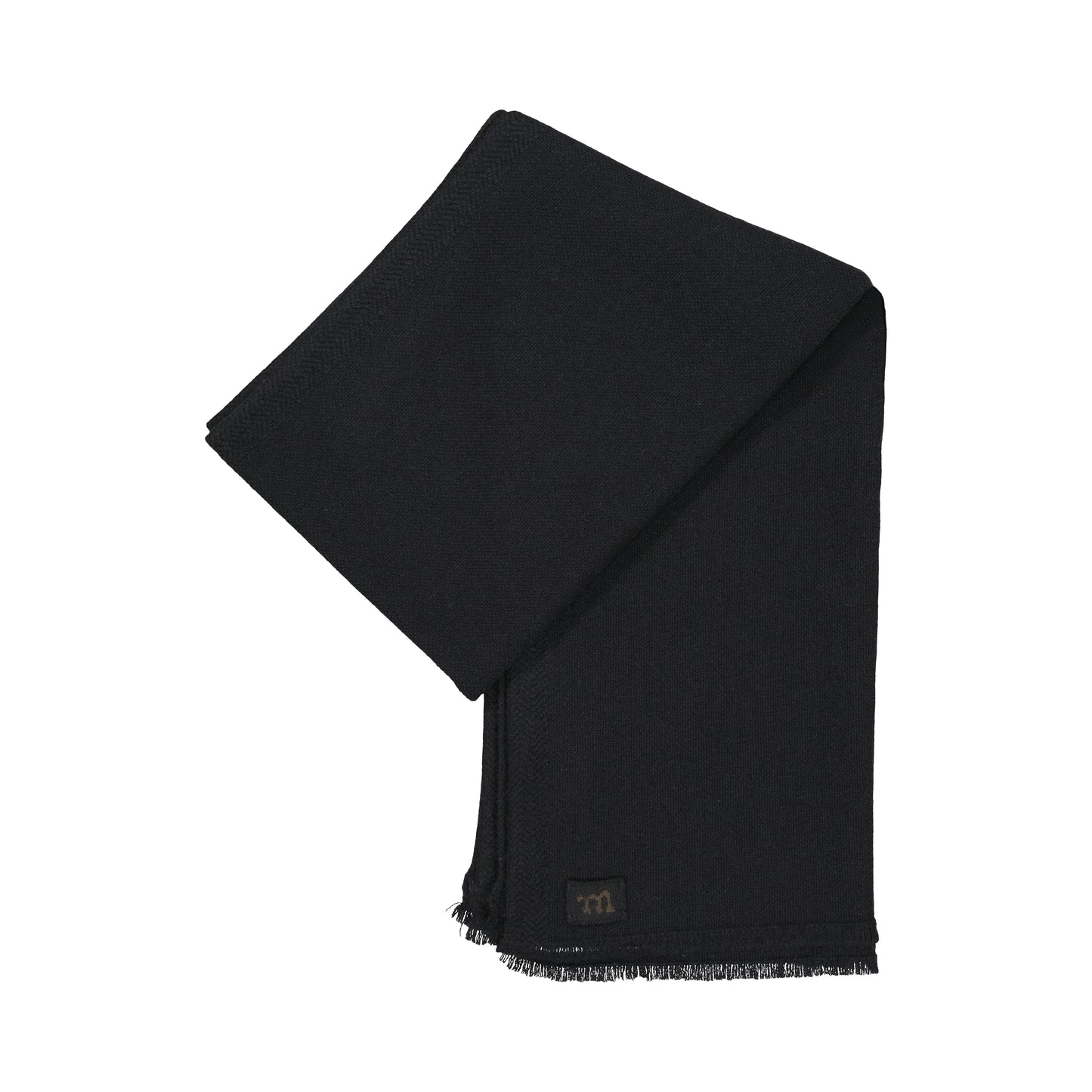 June Knitted Cashmere Scarf Midnight Blue