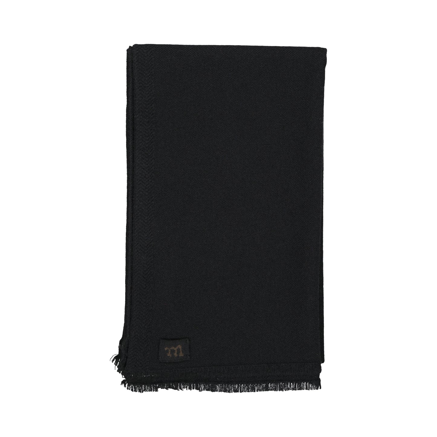 June Knitted Cashmere Scarf Midnight Blue