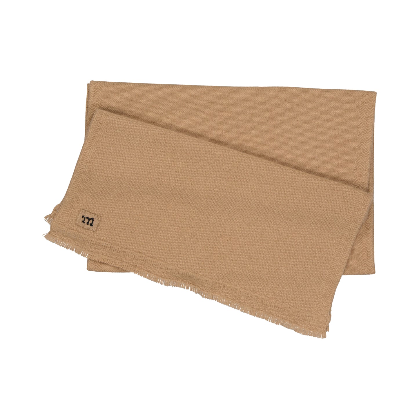 June Knitted Cashmere Scarf Camel
