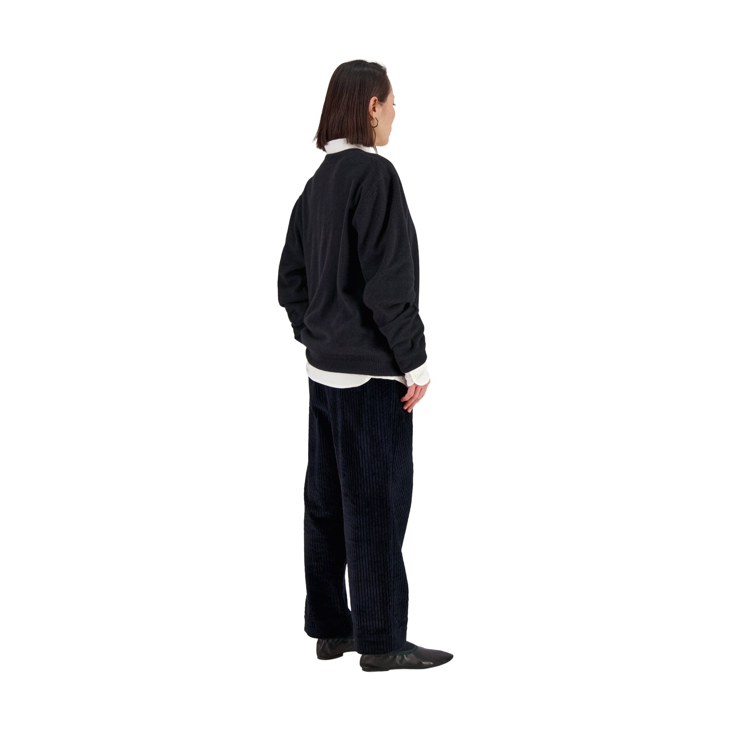 Joel Felted Cashmere V-Neck Black