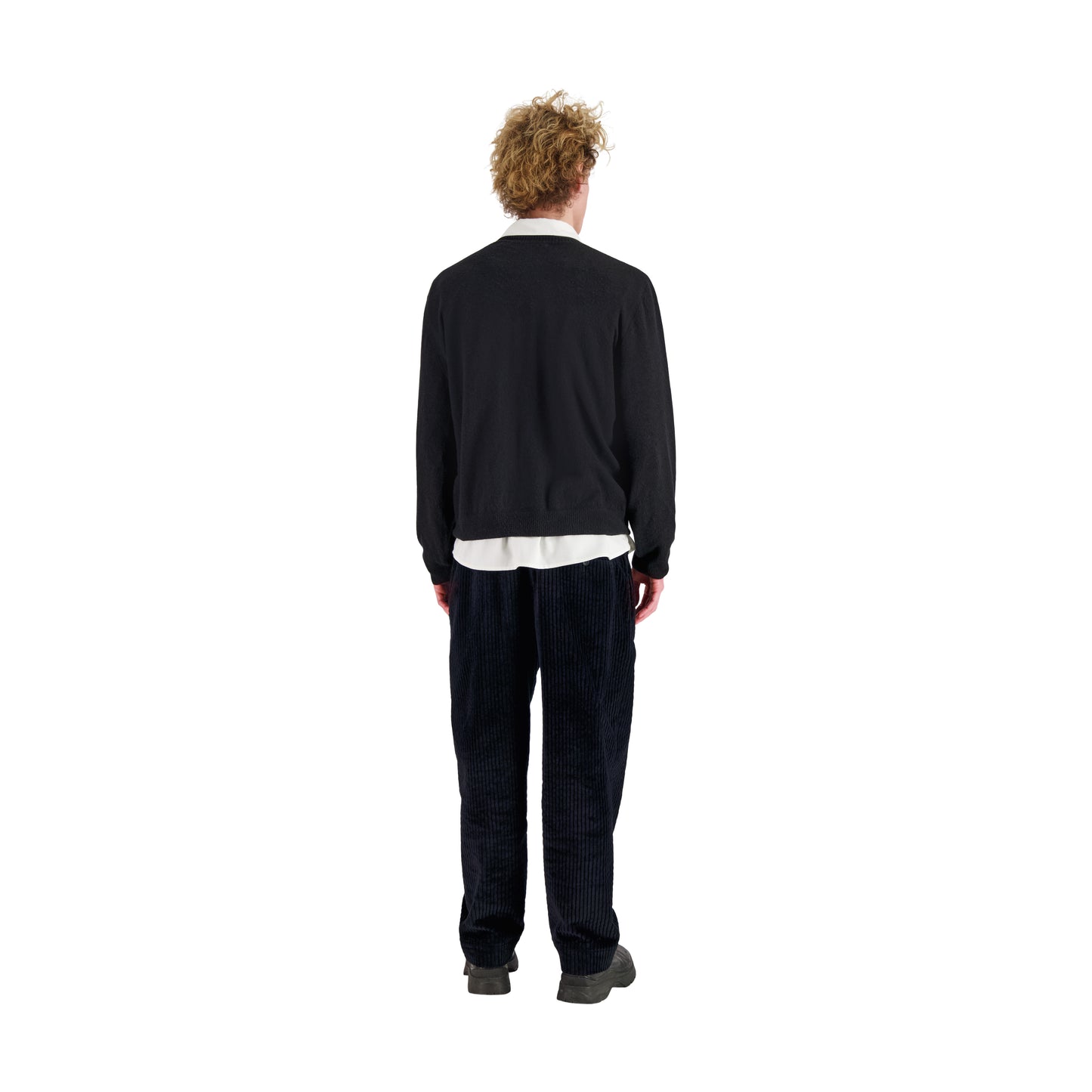 Joel Felted Cashmere V-Neck Black