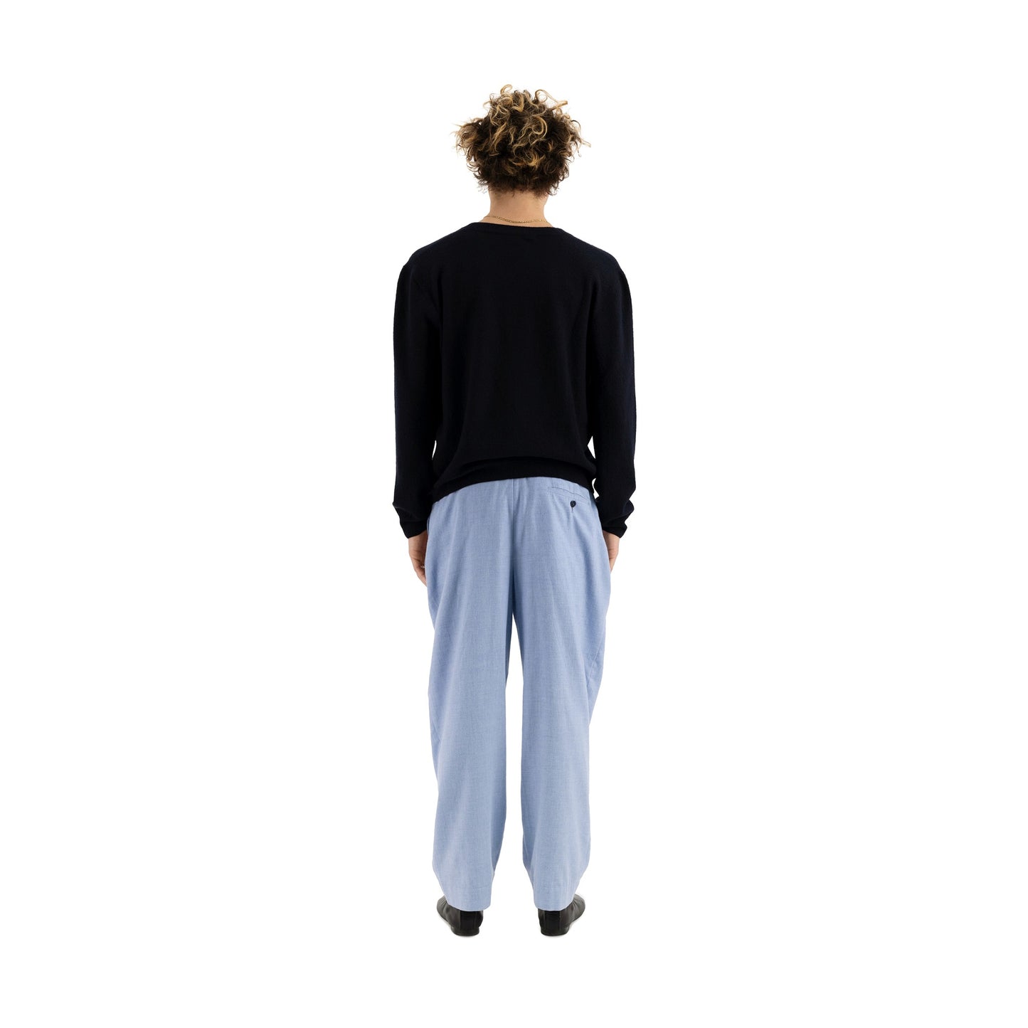 Joel Felted Cashmere V-Neck Midnight Blue