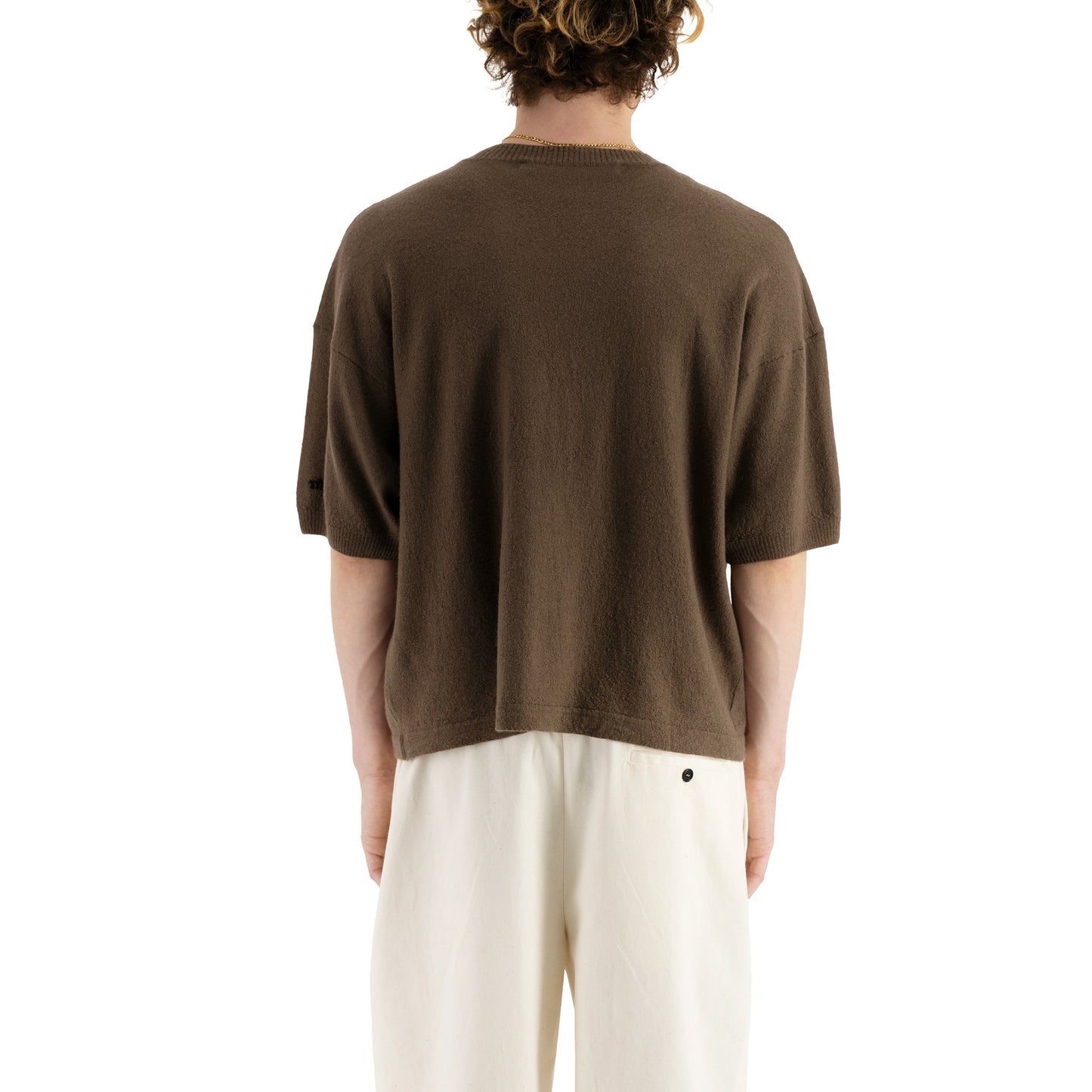 Nat Felted Cashmere Surfer T Shirt Mink