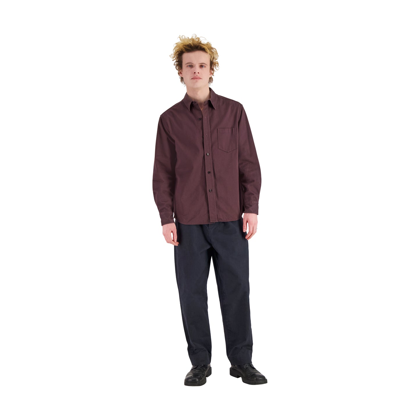 Pablo Unlined Shirt Dark Chocolate Brown
