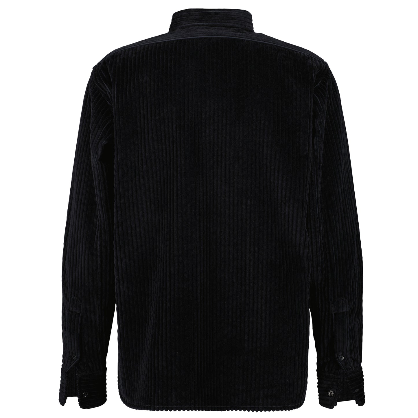 Lee Unlined Exaggerated Cotton Corduroy Frock Shirt Black