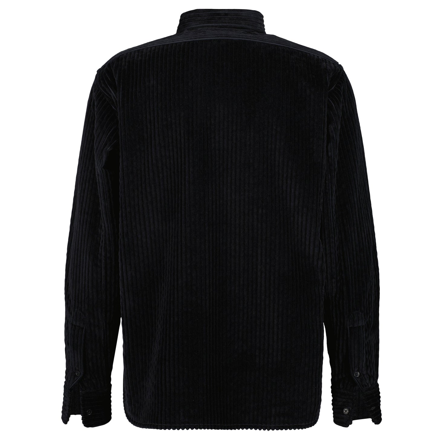 Lee Unlined Exaggerated Cotton Corduroy Frock Shirt Black