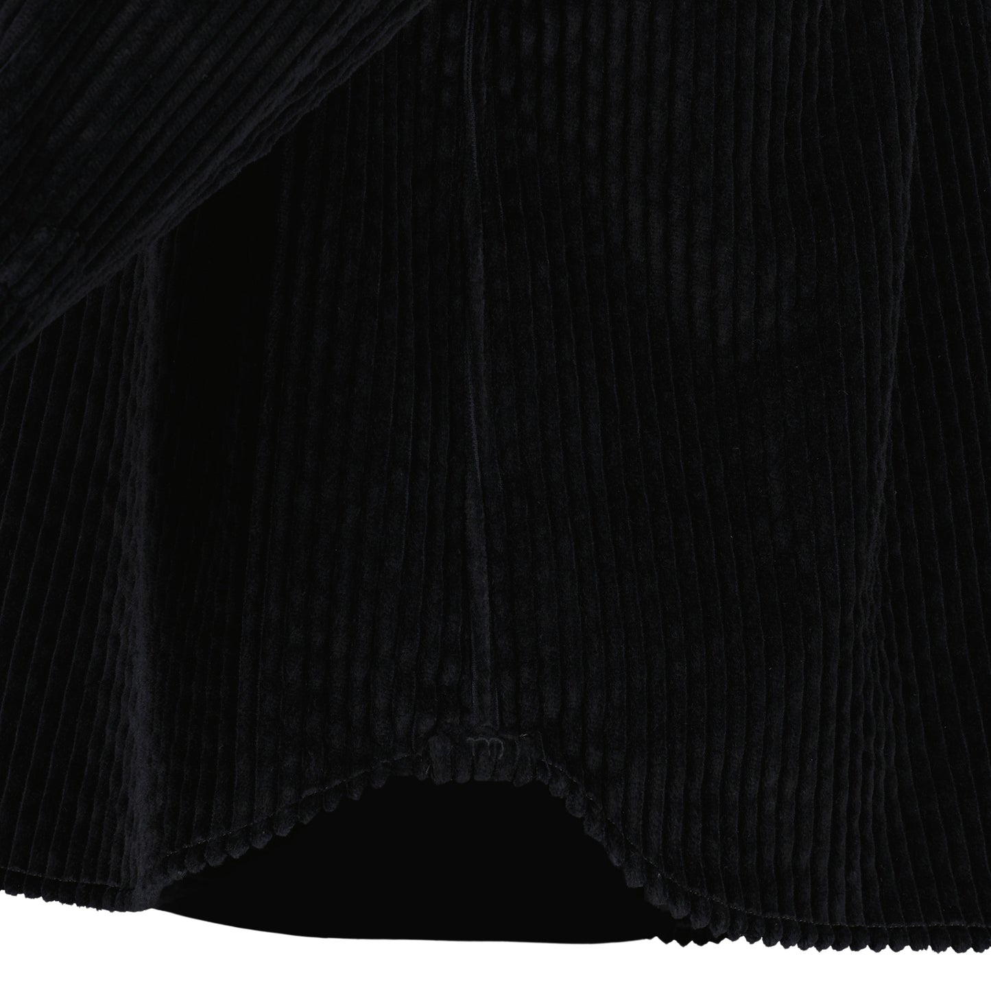 Lee Unlined Exaggerated Cotton Corduroy Frock Shirt Black