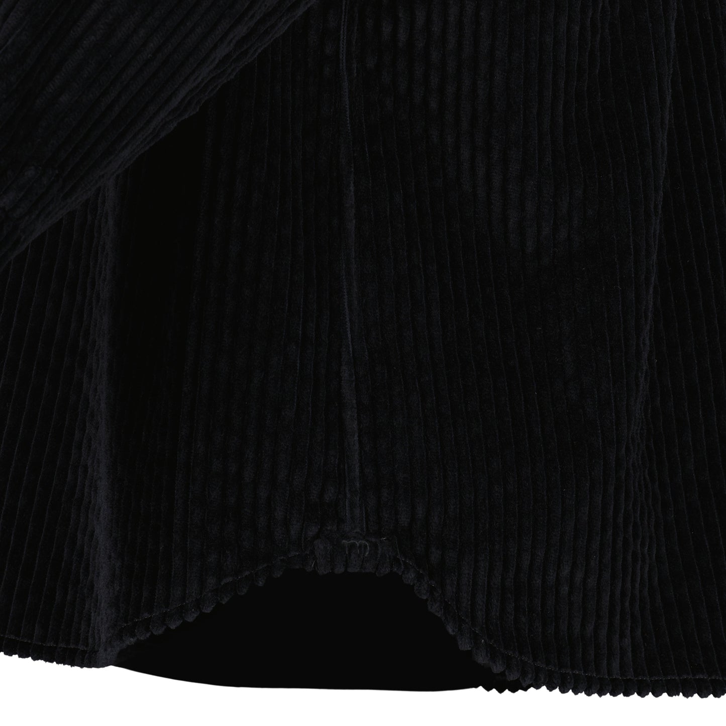 Lee Unlined Exaggerated Cotton Corduroy Frock Shirt Black