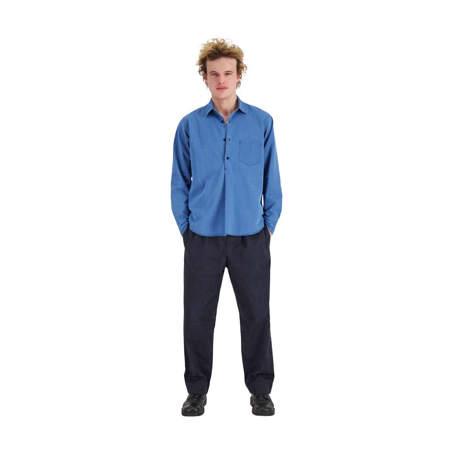 Lee Unlined Frock Shirt Chambray Blue
