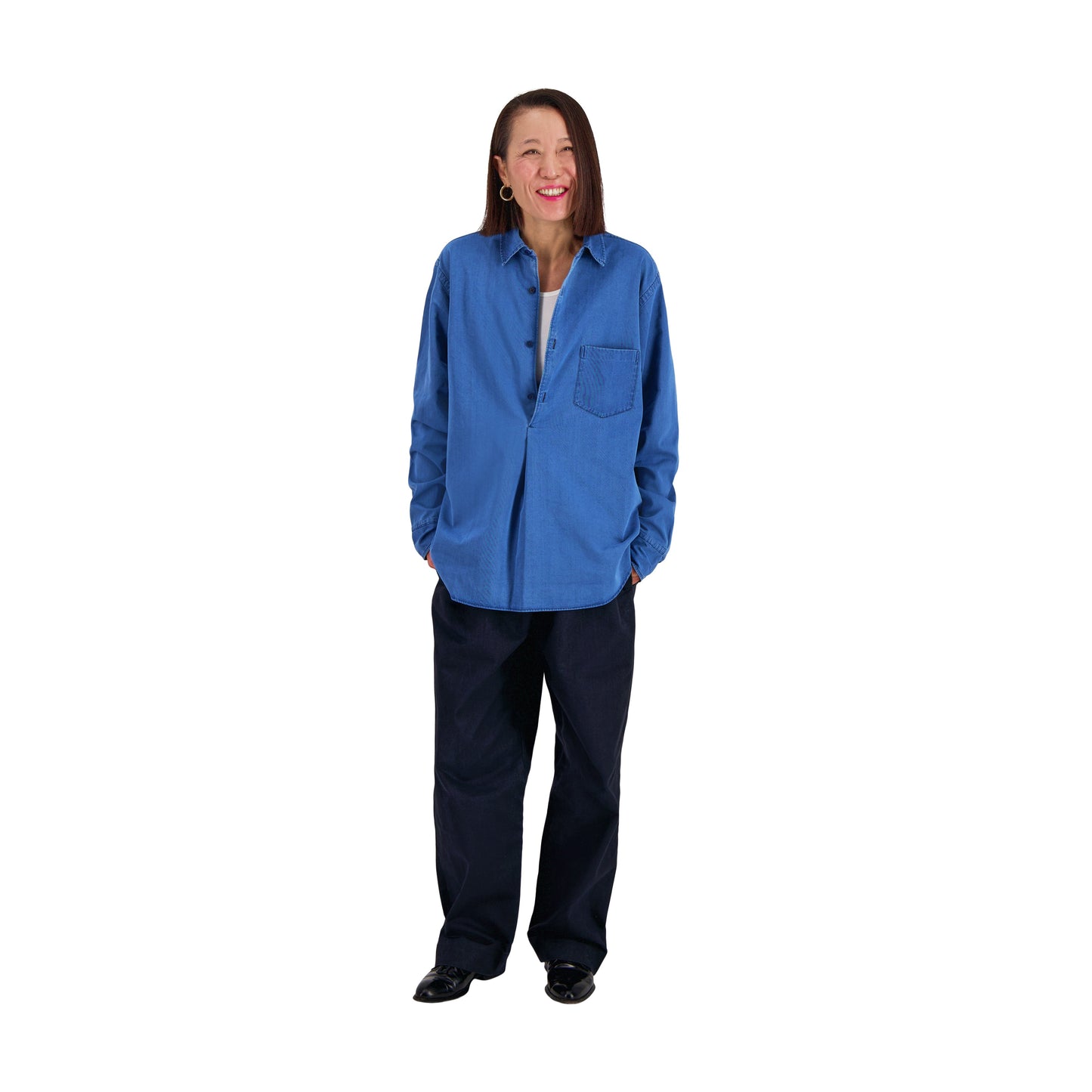 Lee Unlined Frock Shirt Chambray Blue