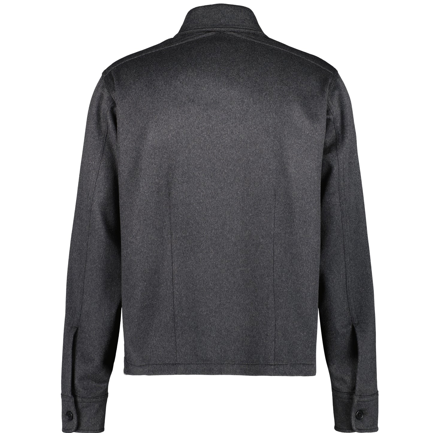 Juergen Cashmere Unlined Overshirt Dark Charcoal Melange