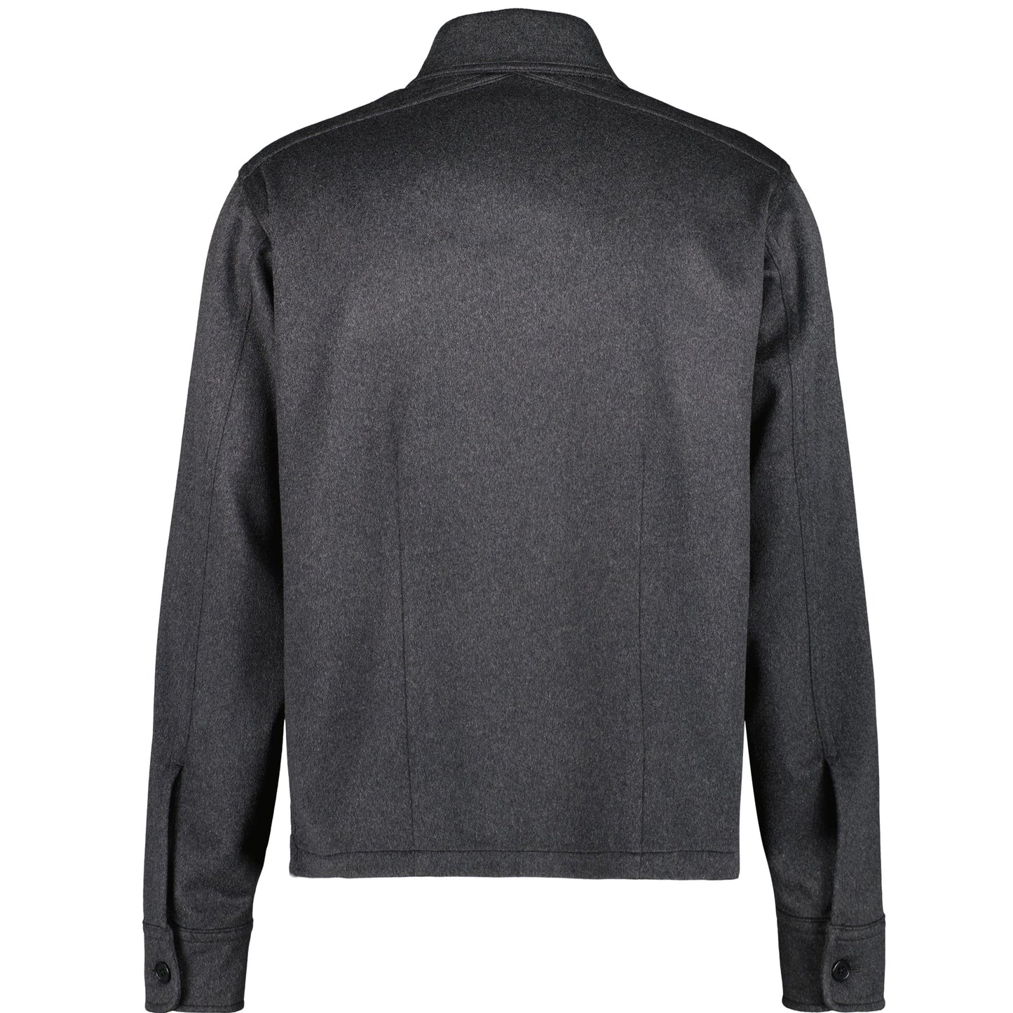 Juergen Cashmere Unlined Overshirt Dark Charcoal Melange