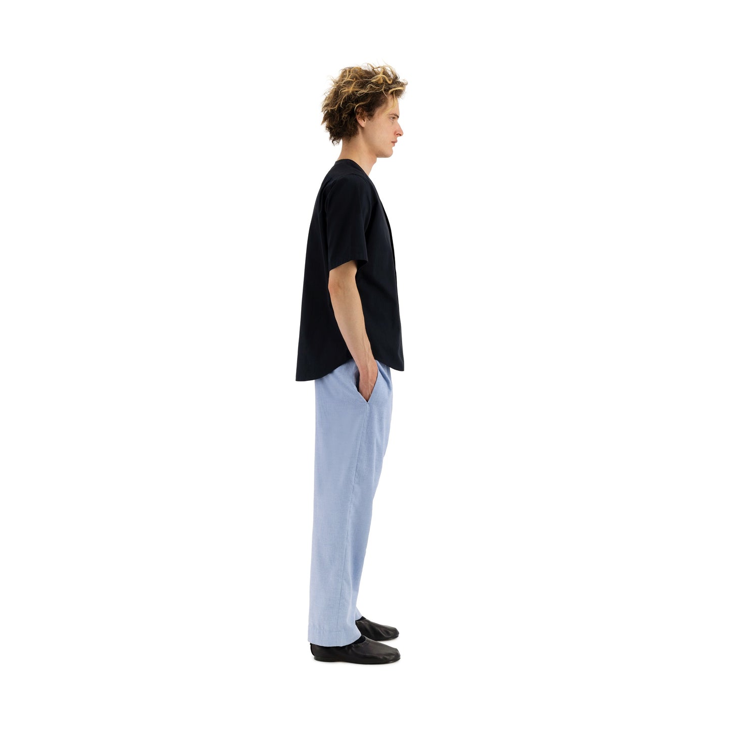 Mike Short Sleeve Baseball Shirt Midnight Blue