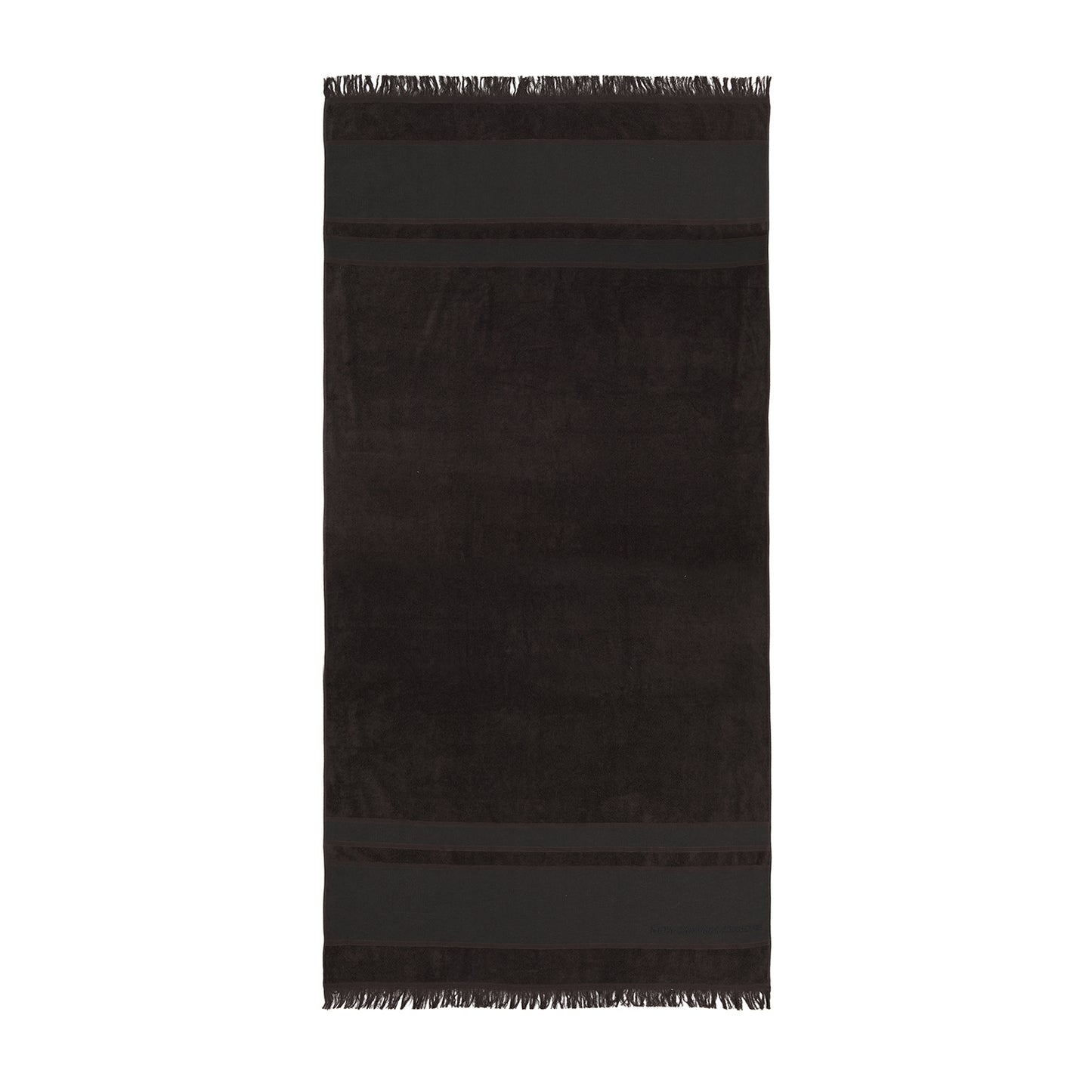 Luca Beach Towel Dark Chocolate Brown