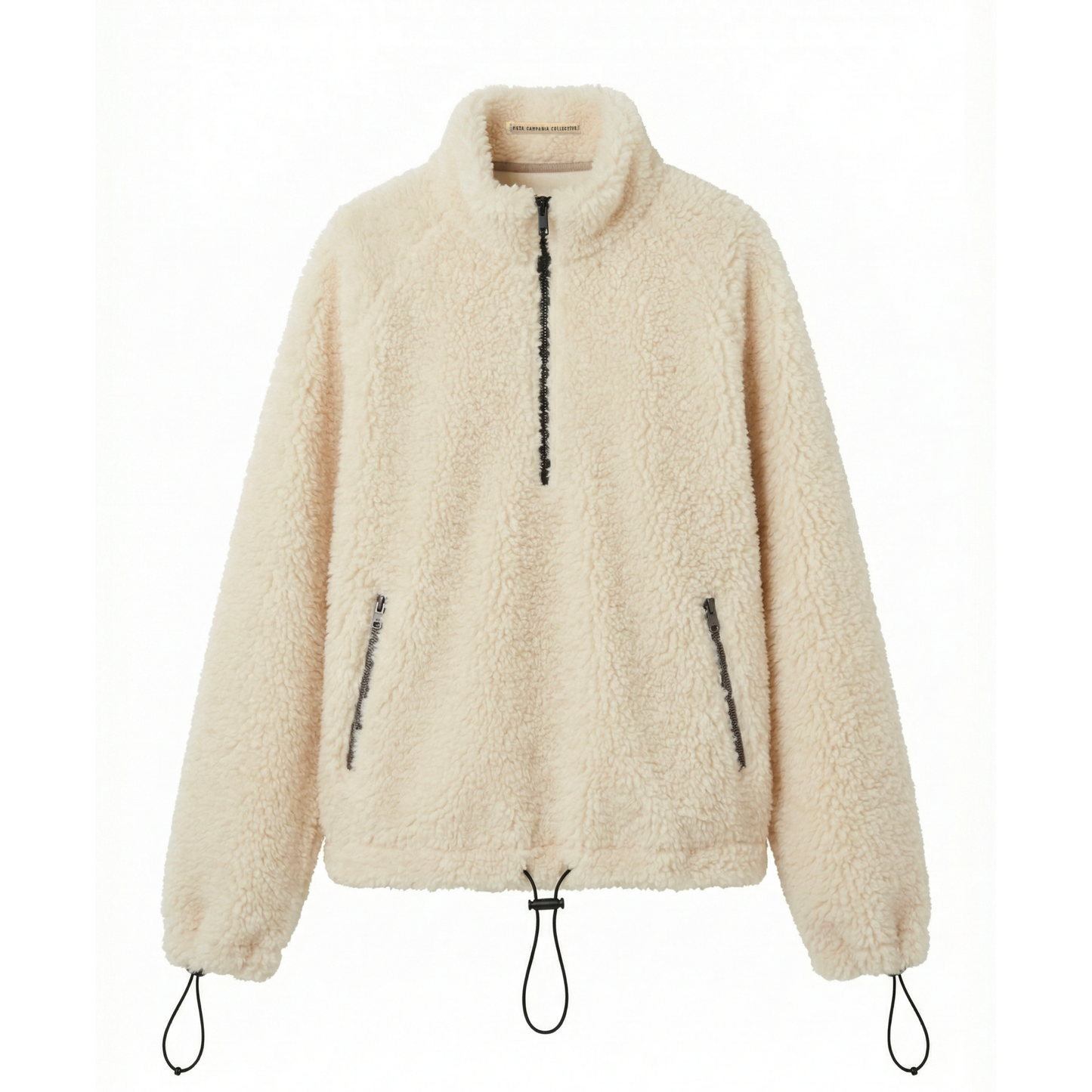 Jason Over-The-Head Shearling Quarter Zip Jacket