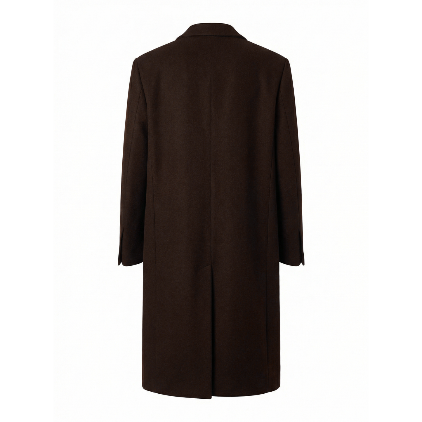 Hugo Long Single Breasted Boiled Wool Coat
