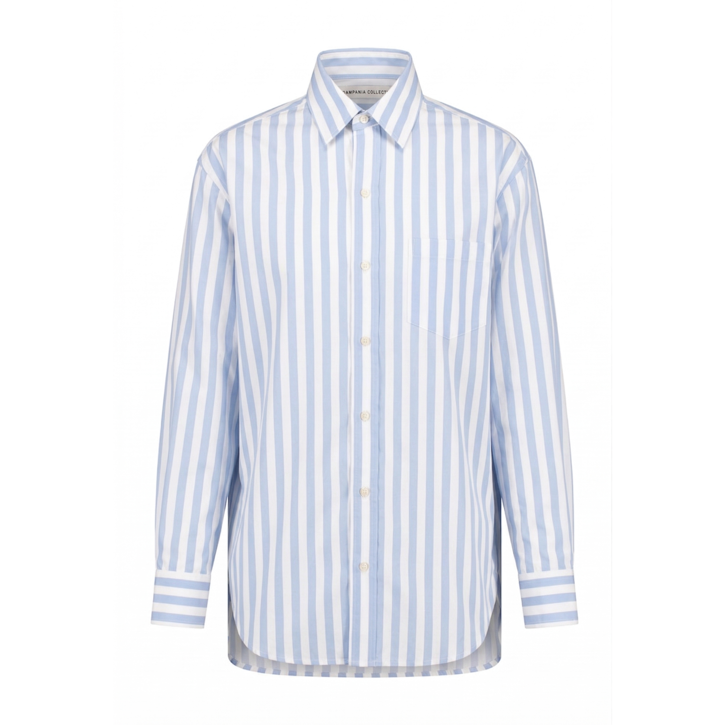 Pablo Exaggerated Unlined Lightweight Stripe Cotton Shirt