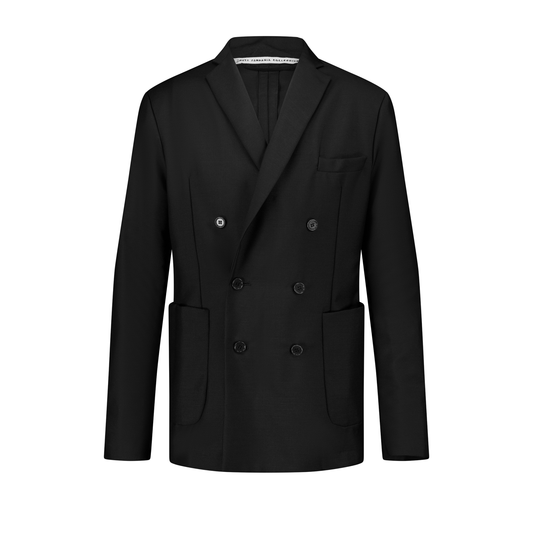 Lucien Unlined Double Breasted Tropical Wool Formal Jacket