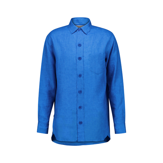 Pablo Exaggerated Unlined Lightweight Linen Shirt