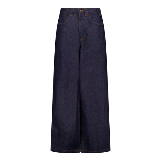 Egon Wide-Leg Raw Denim Trousers
