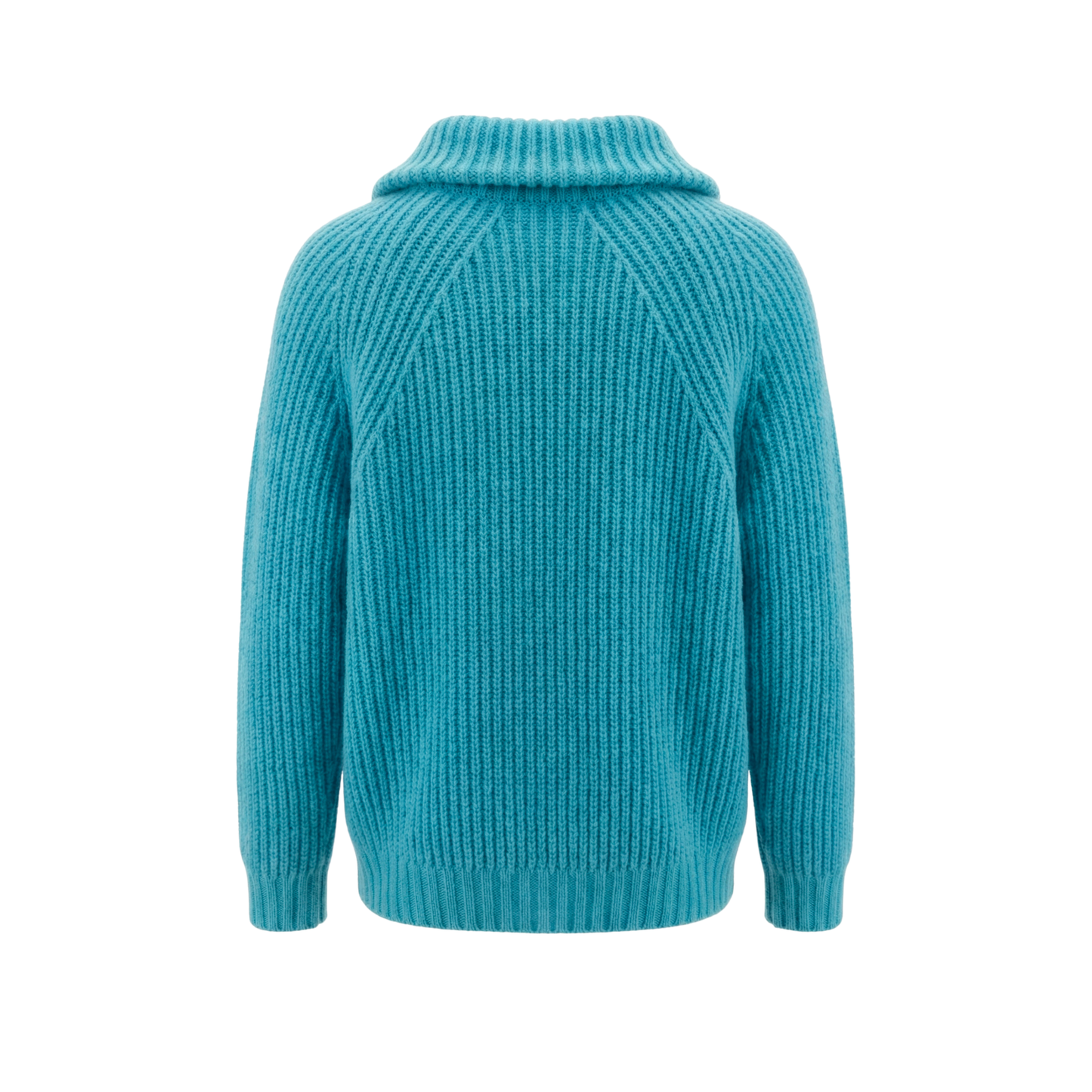 Michel Exaggerated Rib Casmhere Half Zip