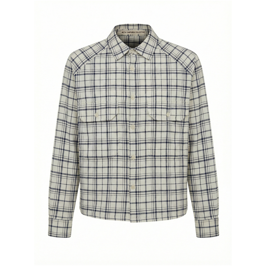 Juergen Wool Check Unlined Overshirt