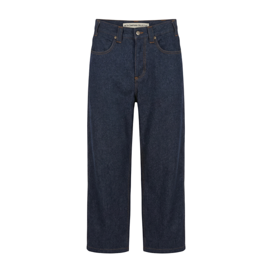 Jonas Classic Wide-Leg Denim Cashmere Trousers