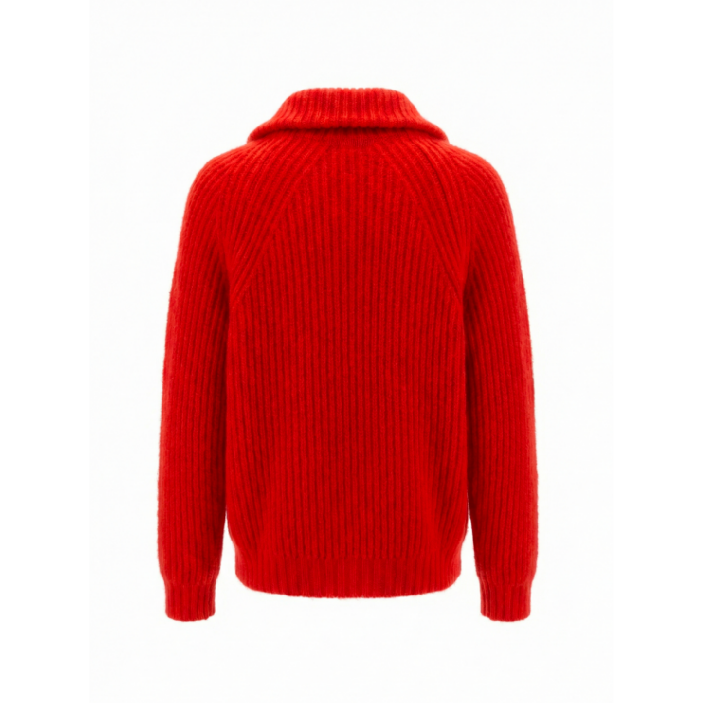 Michel Exaggerated Rib Cashmere Half Zip