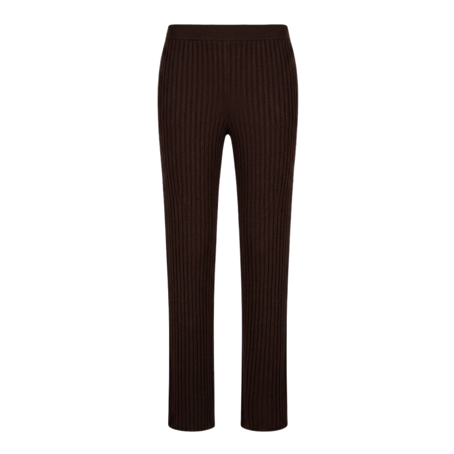 Val Long Rib Silk Trousers