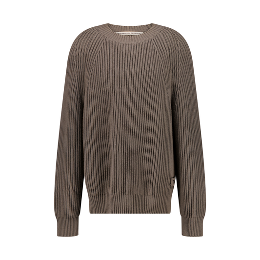 Michel Exaggerated Rib Cotton Crew Neck