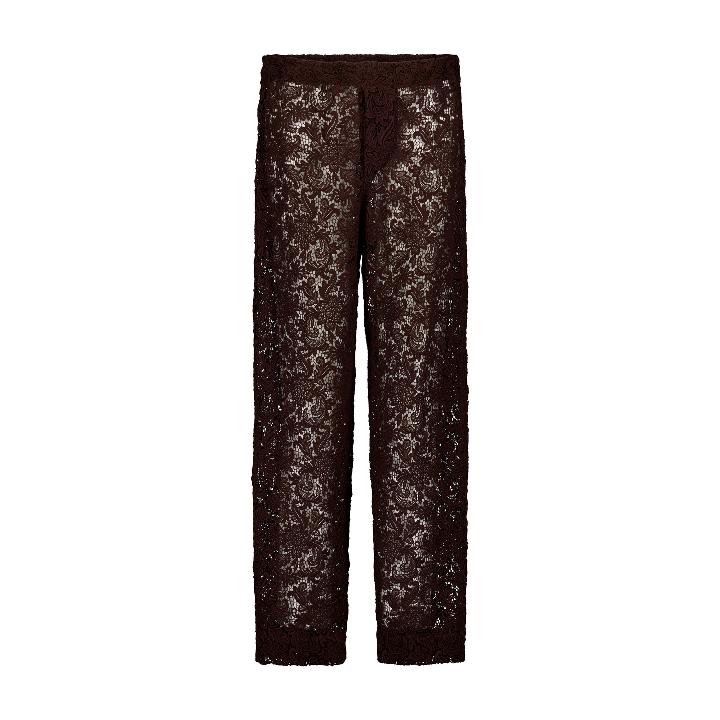 Ed Slim Unlined Cotton Lace Drawstring Trousers