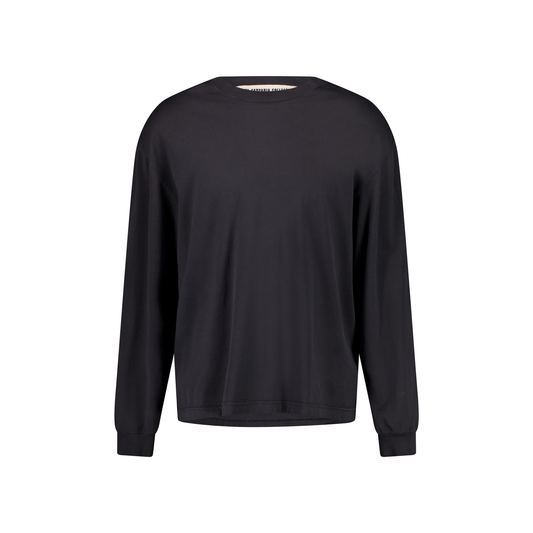 Robert Long Sleeve Washed Cotton T Shirt