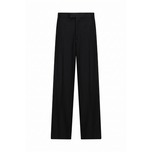 Gilles Struìaight Tropical Wool Twill Leg Formal Trousers