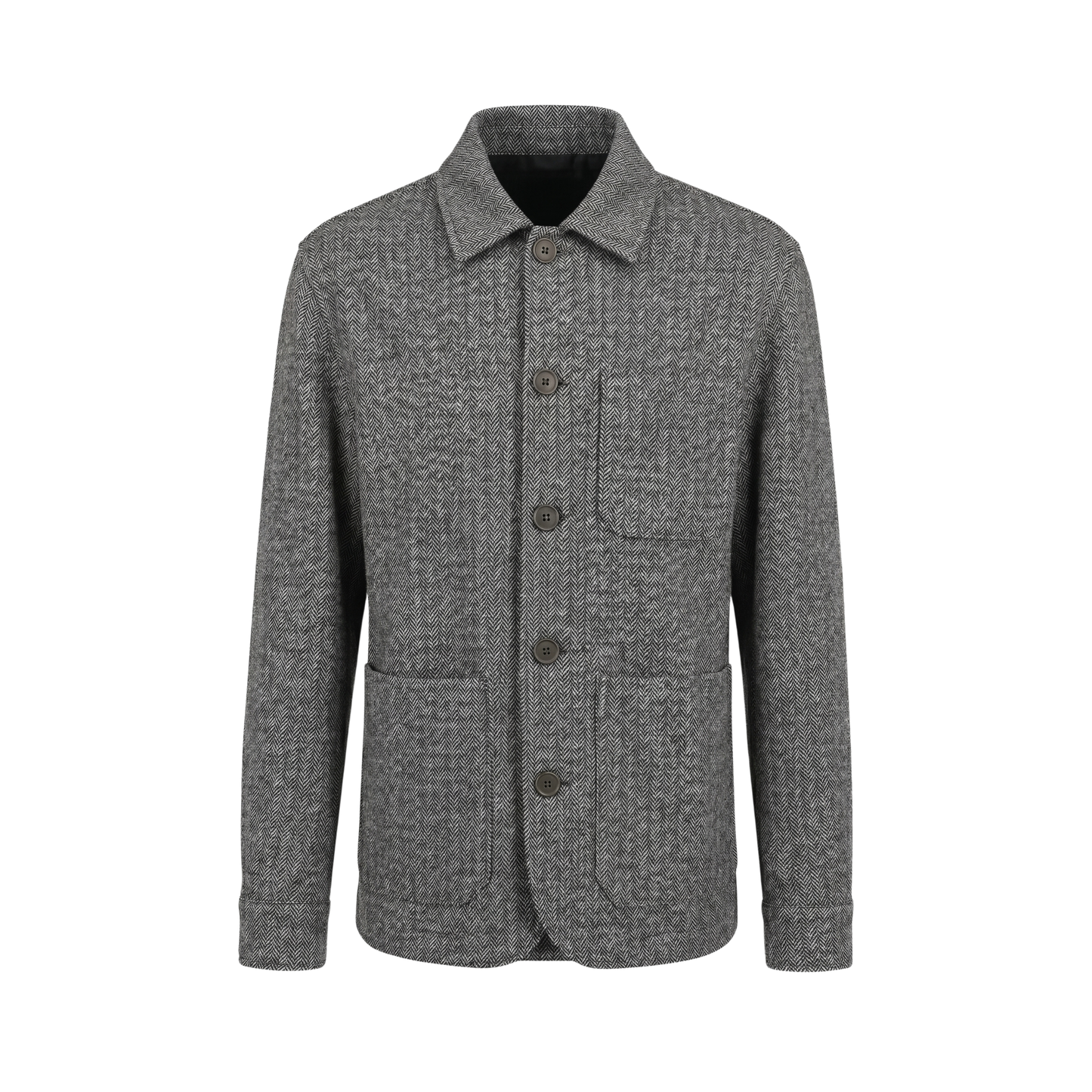 Julian Unlined Herringbone Shirt Jacket