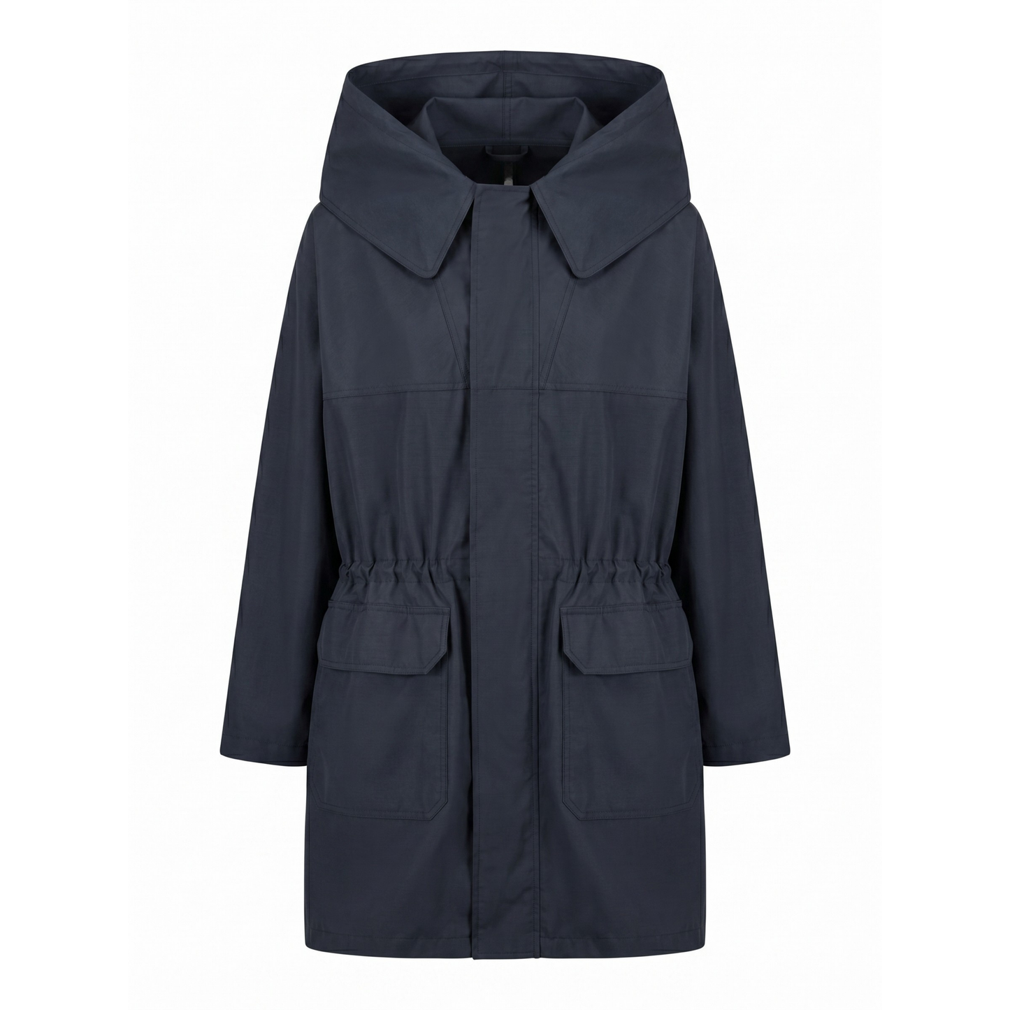 Long Unlined Wool Silk Parka